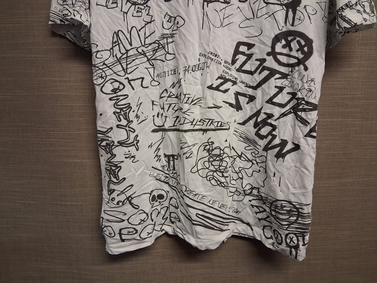 Next Boys Graffiti Style Print Short Sleeve T-Shirt Age 16 Years