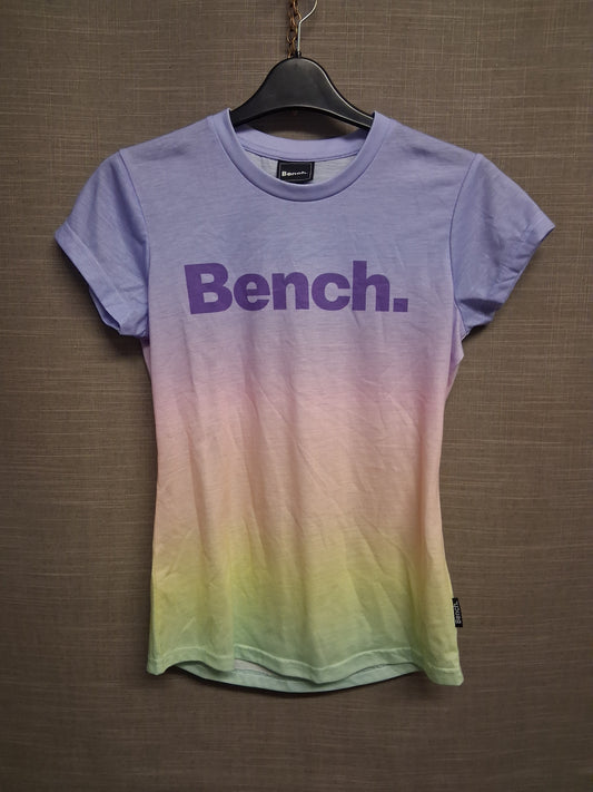 Bench Girls Pastel Rainbow Short Sleeve T-Shirt Age 13-14 Years
