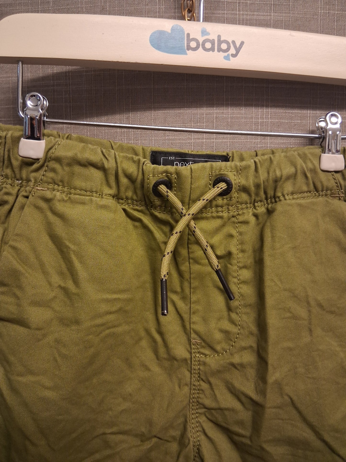 Next Boys Green Chino Style Shorts Age 6 Years