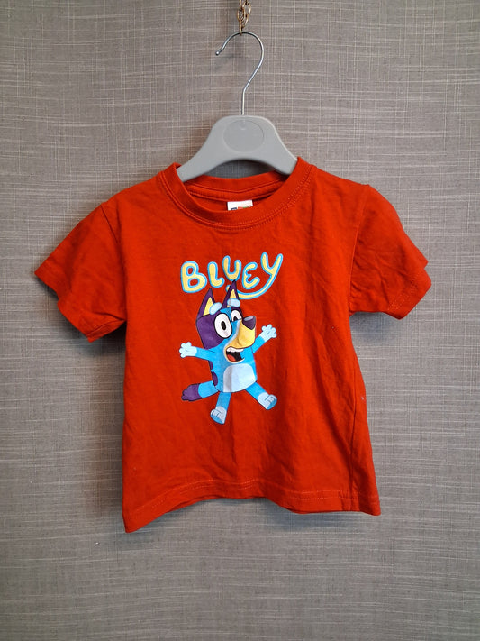 Anbor Bebe Bluey Red Short Sleeve T-Shirt Age 1-2 Years
