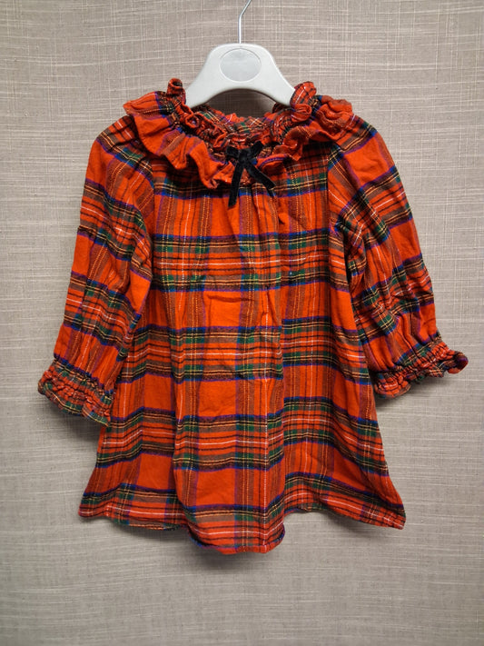 Next Girls Red Tarten A Line Dress Traditional Age 12-18 Months