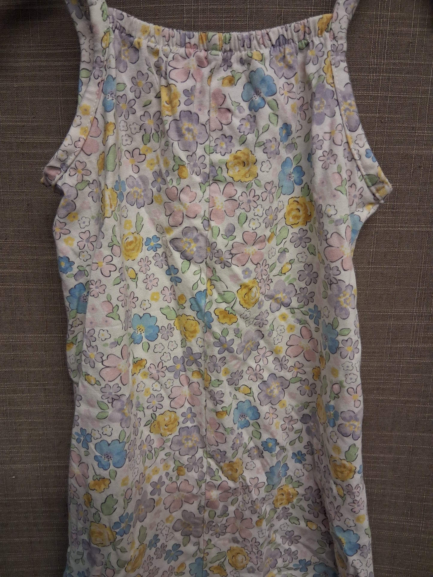 George Girls White Floral Jersey Playsuit Age 2-3 Years