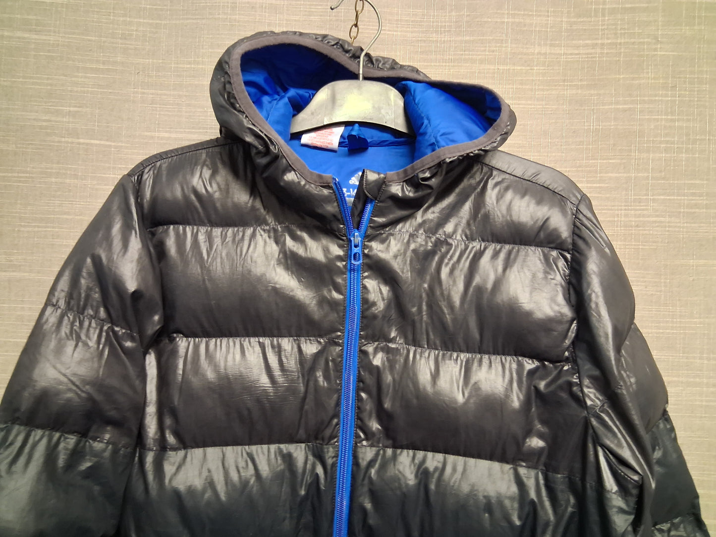 Adidas Boys Black Puffer Jacket Coat Showerproof Age 13-14 Years