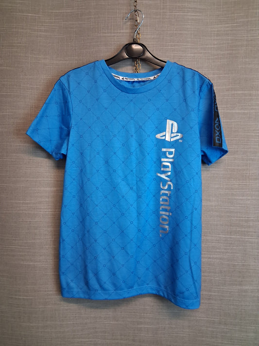 George PlayStation Boys Blue Short Sleeve T-Shirt Age 10-11 Years