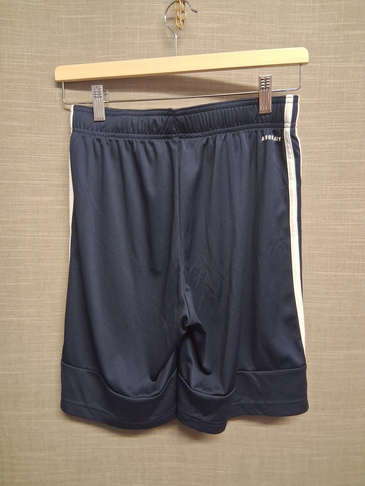 Adidas Boys Navy Blue Satin Shorts Age 13-14 Years