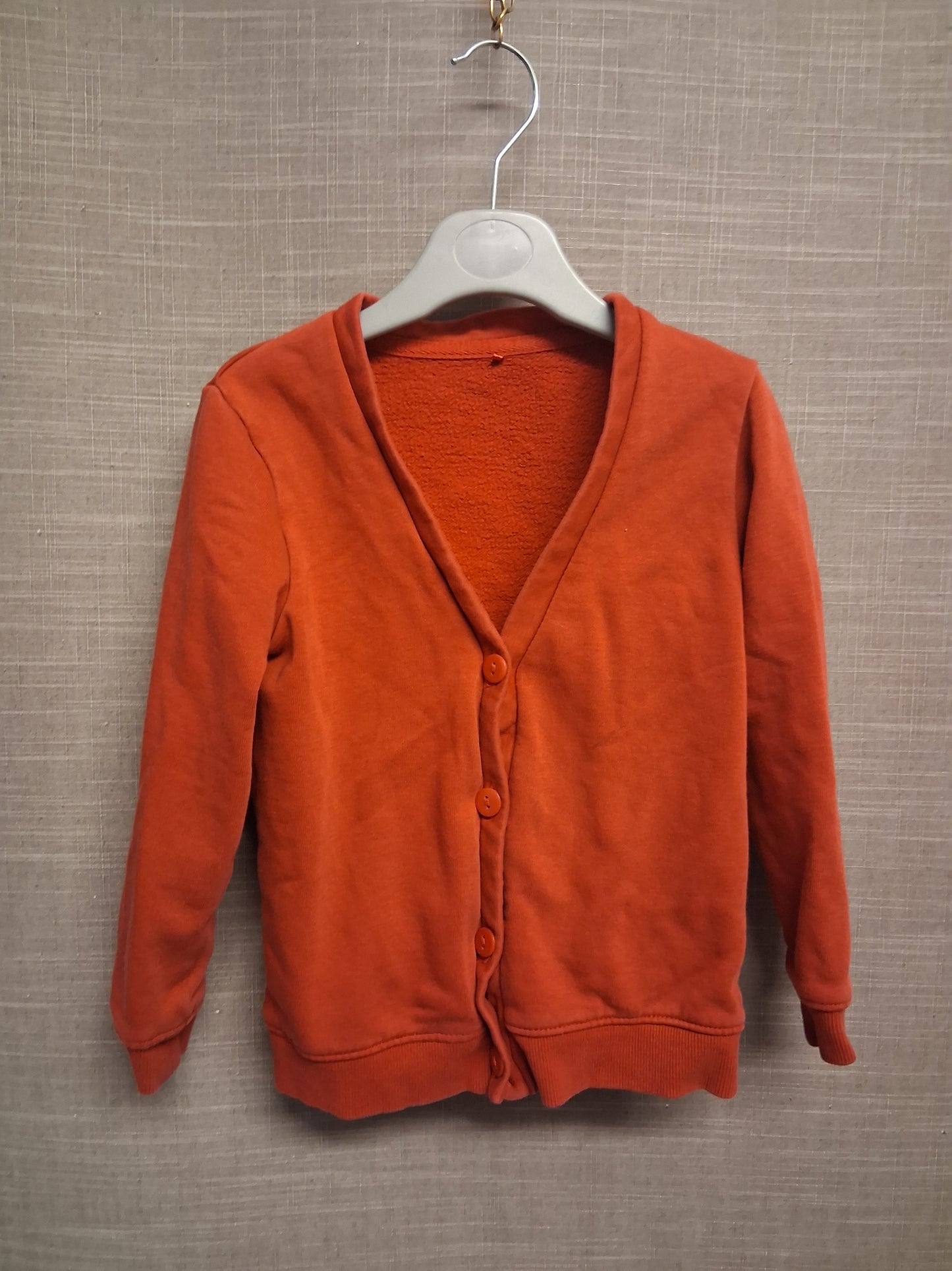 George Red V Neck Cardigan School Uniform T-Shirt Age 4-5 Years