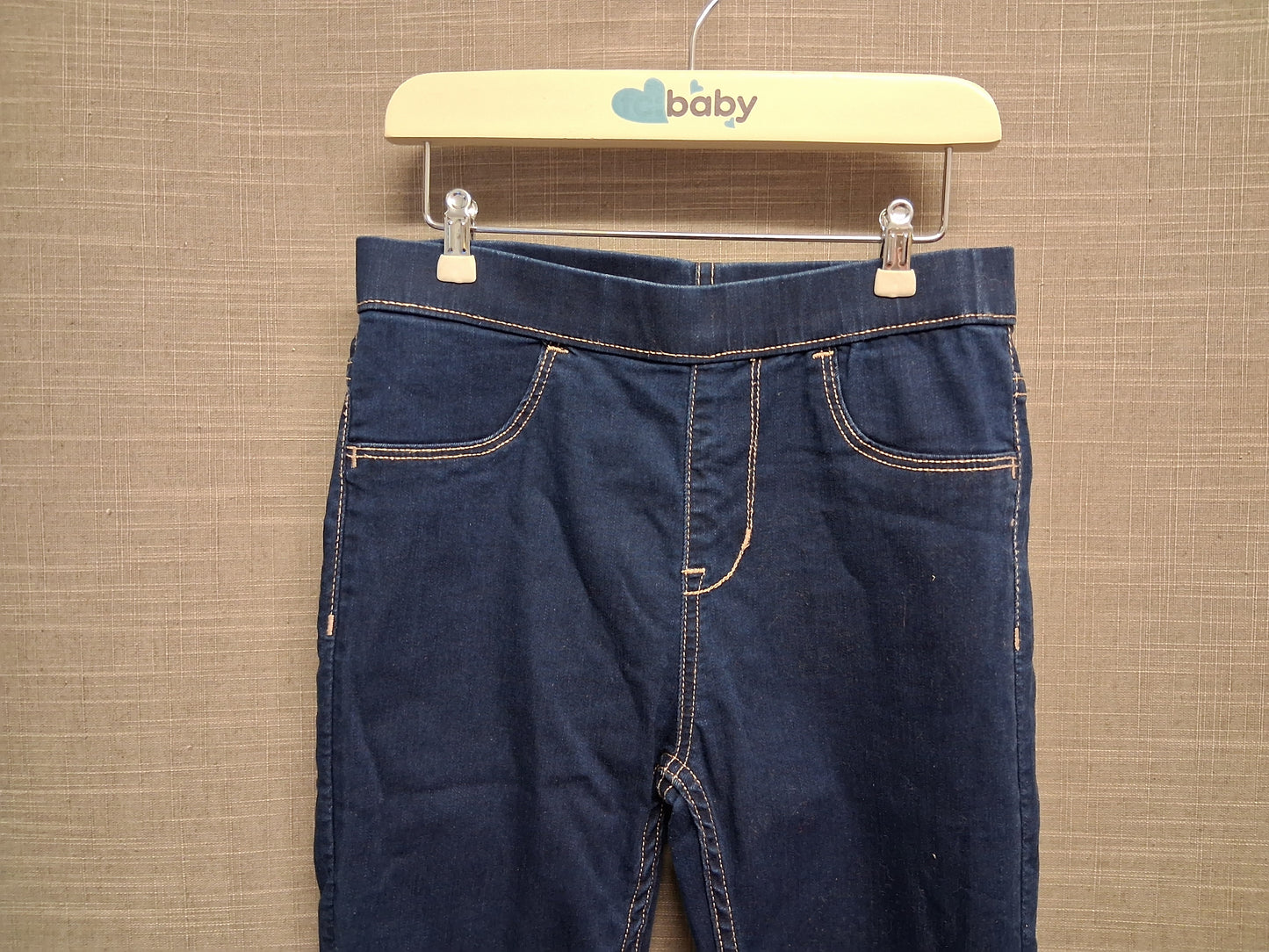 H&M Girls Blue Denim Jeggings Age 8-9 Years