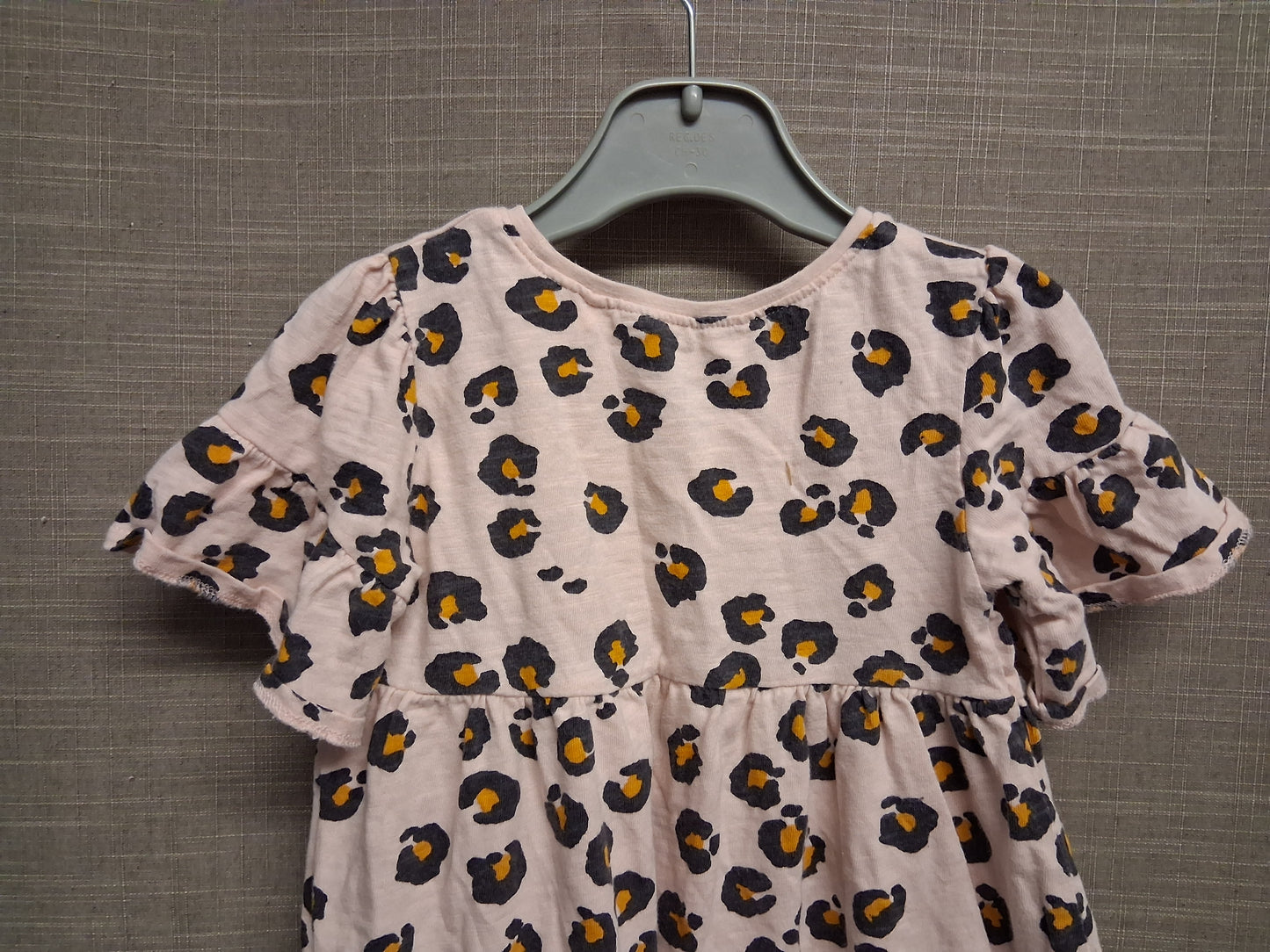 Next Girls Peplum Animal Print Short Sleeve T-Shirt Age 18-24 Months