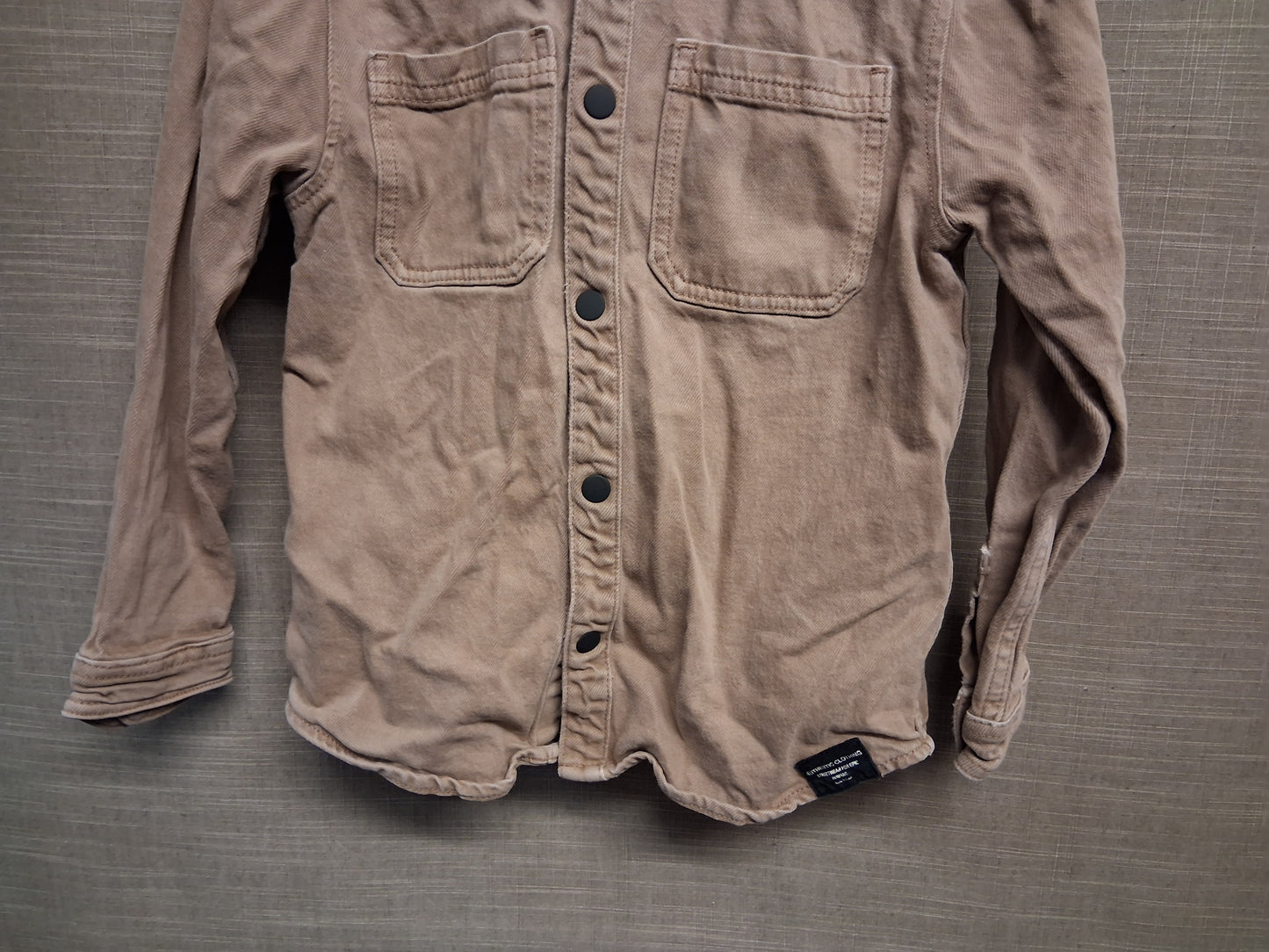 Marks and Spencer Brown Denim Shacket with Hood Age 8-9 Years