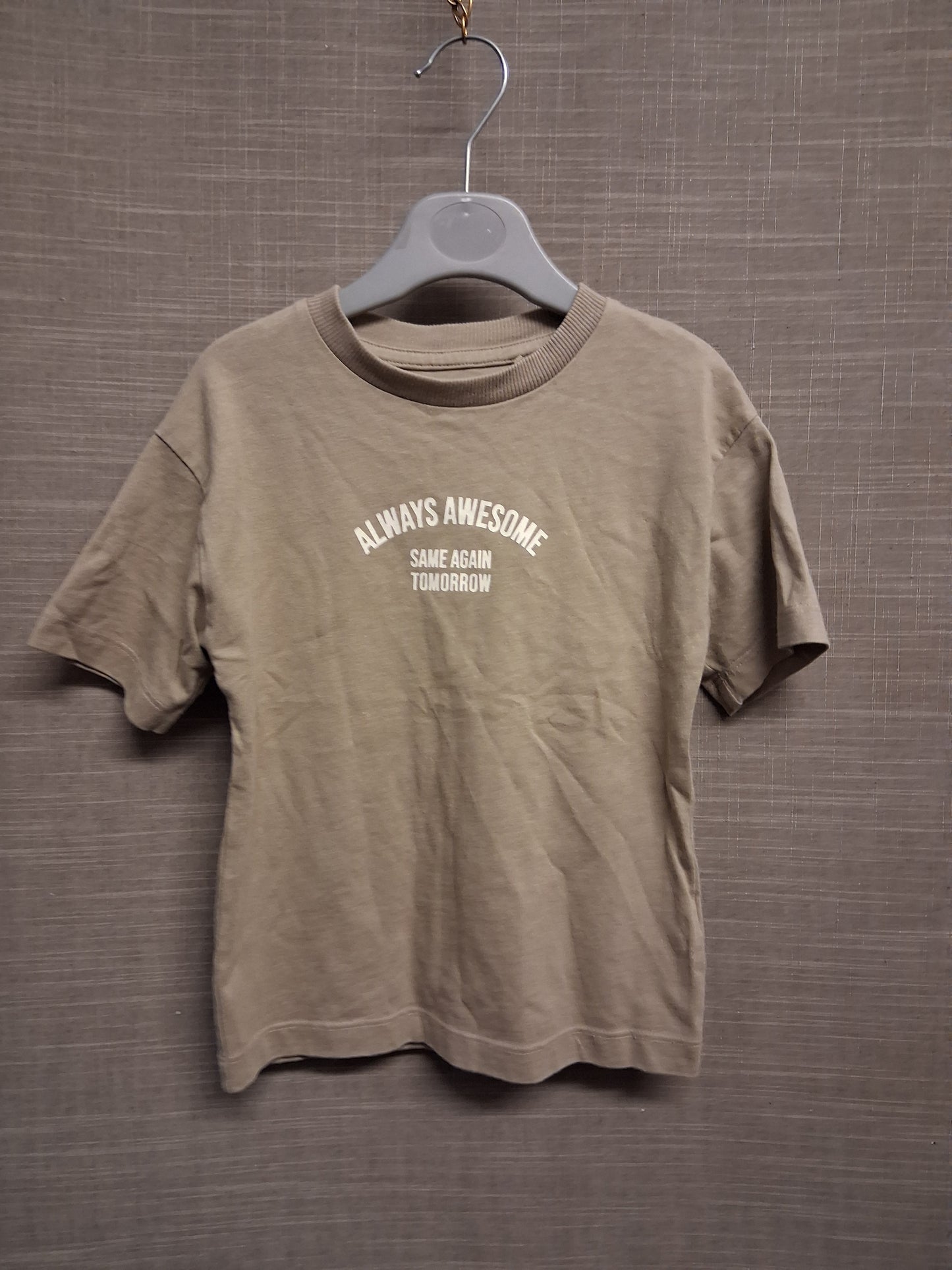 Next Beige Short Sleeve Coat T-Shirt Age 18-24 Months