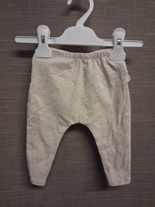 Next Girls Beige Legging Frill Back Age 3-6 Months
