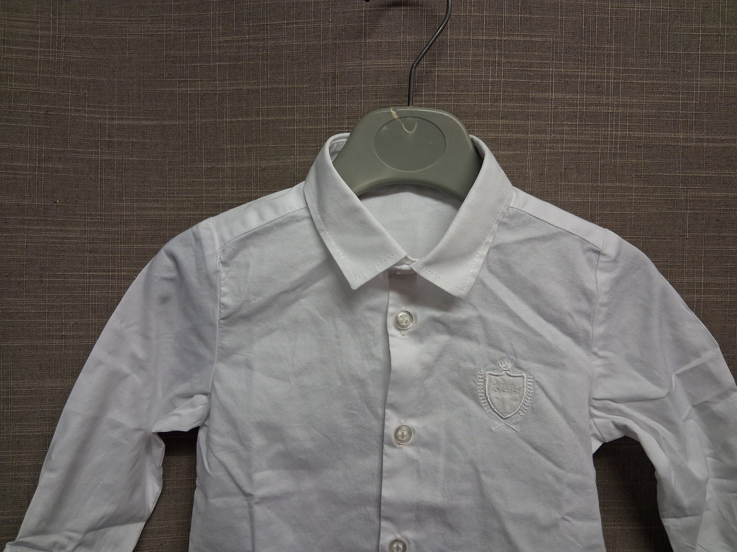 Bebebo Boys White Long Sleeve Shirt Age 6 months