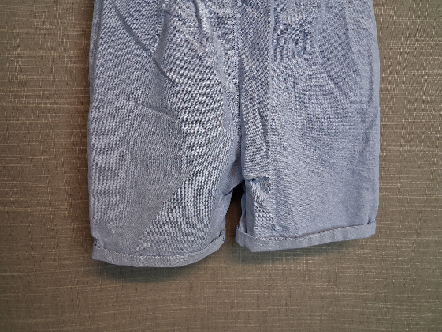 Primark Blue Chino Shorts Age 7-8 Years with Belt
