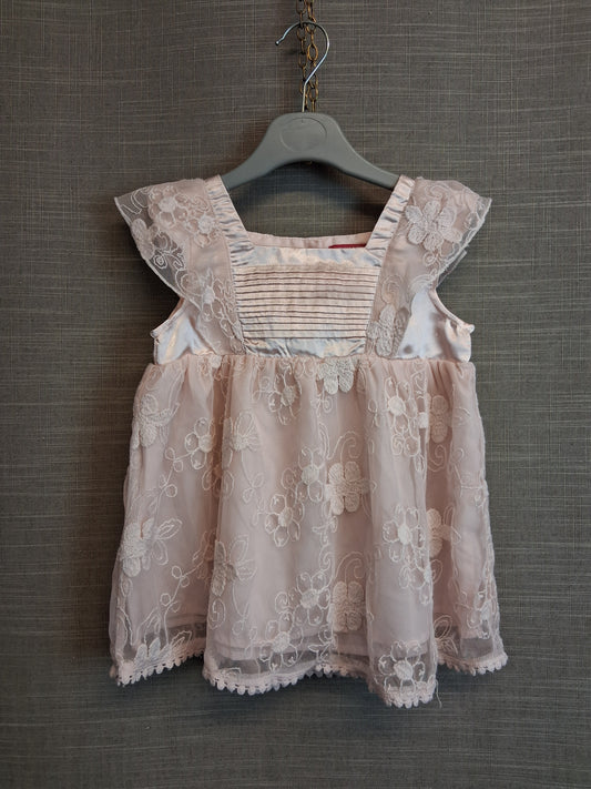 Primark Girls Pink Floral Dress Age 2-3 Years
