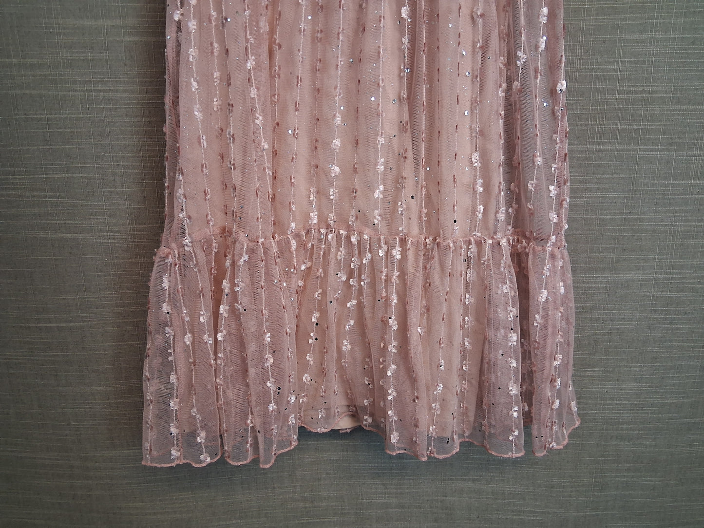 Next Girls Party Dress Age 8 Years Pale Pink Sequins