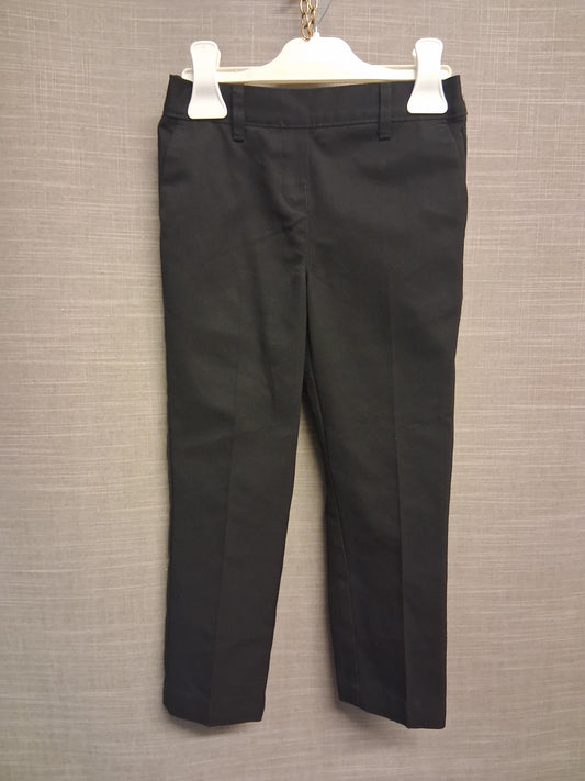 Marks and Spencer Boys Black School Trousers Age 4-5 Years