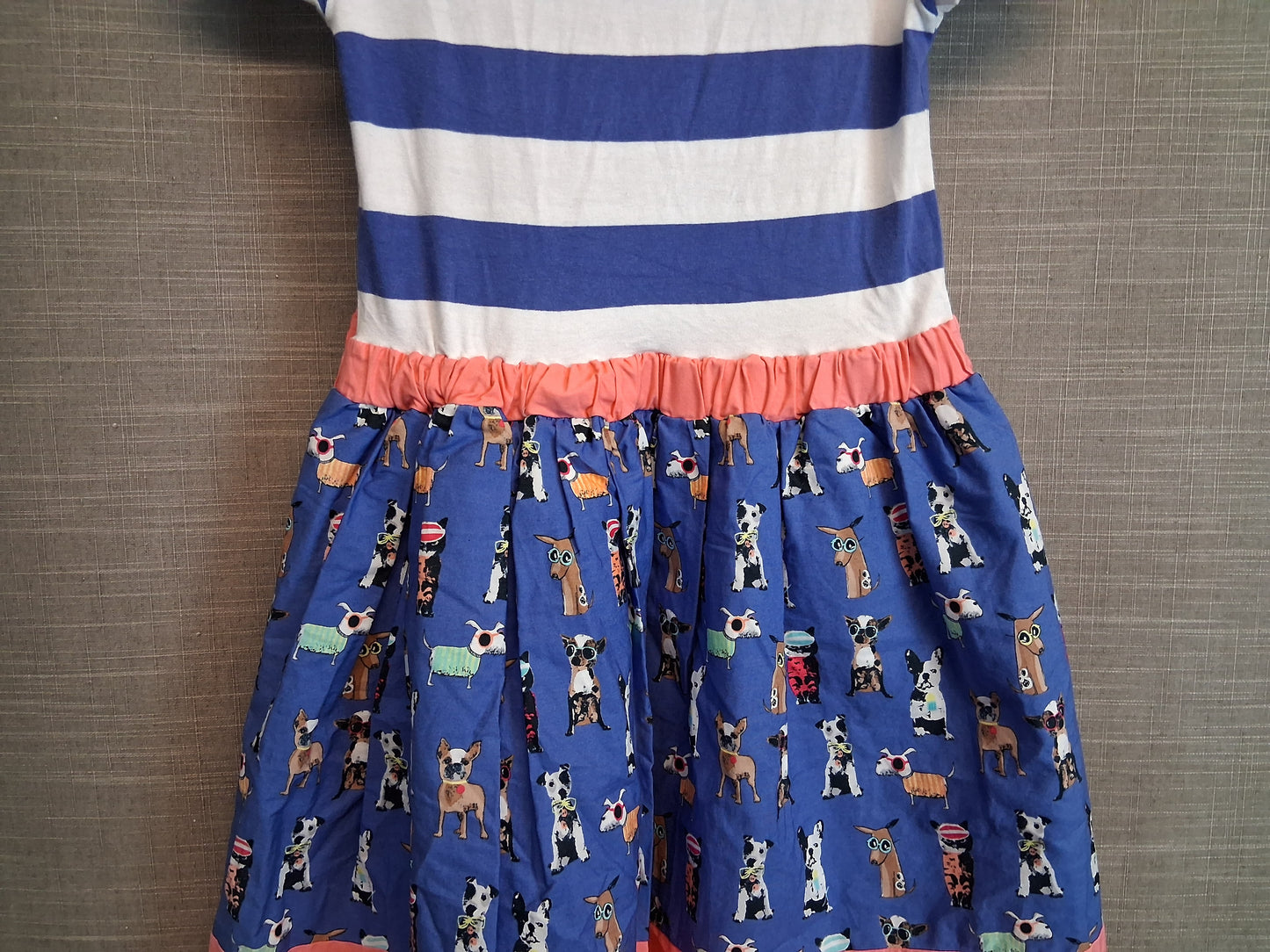 Next Girls Multicolour Dog Theme   Dress Age 8-9 Years