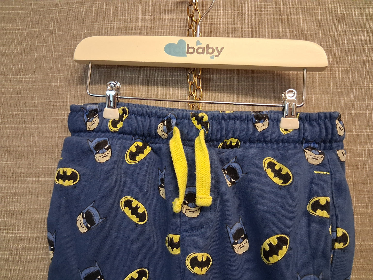 Marks And Spencer Blue Batman Jersey Shorts Age 4-5 Years
