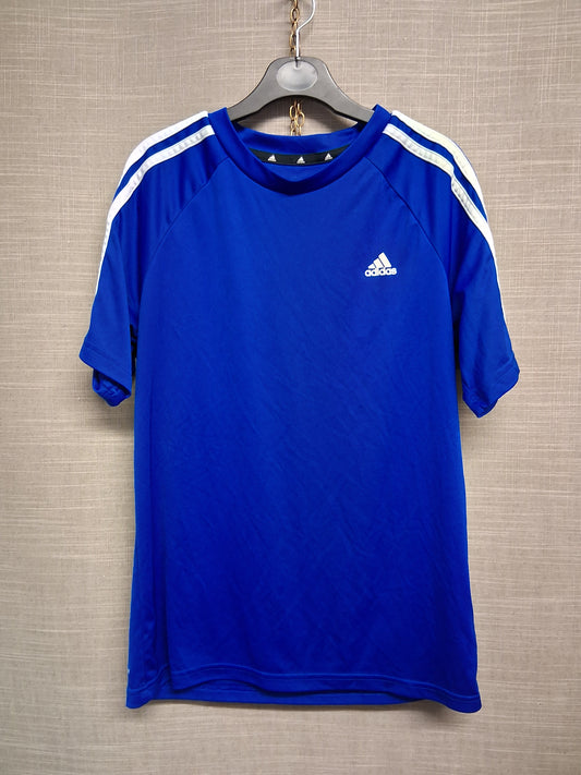 Adidas Boys Blue Short Sleeve T-Shirt Age 13-14 Years