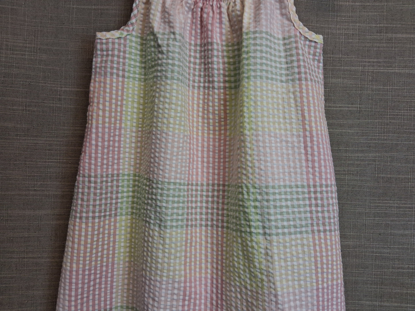 Nutmeg Girls Pastel Multicolour Check Sundress Age 6-7 Years
