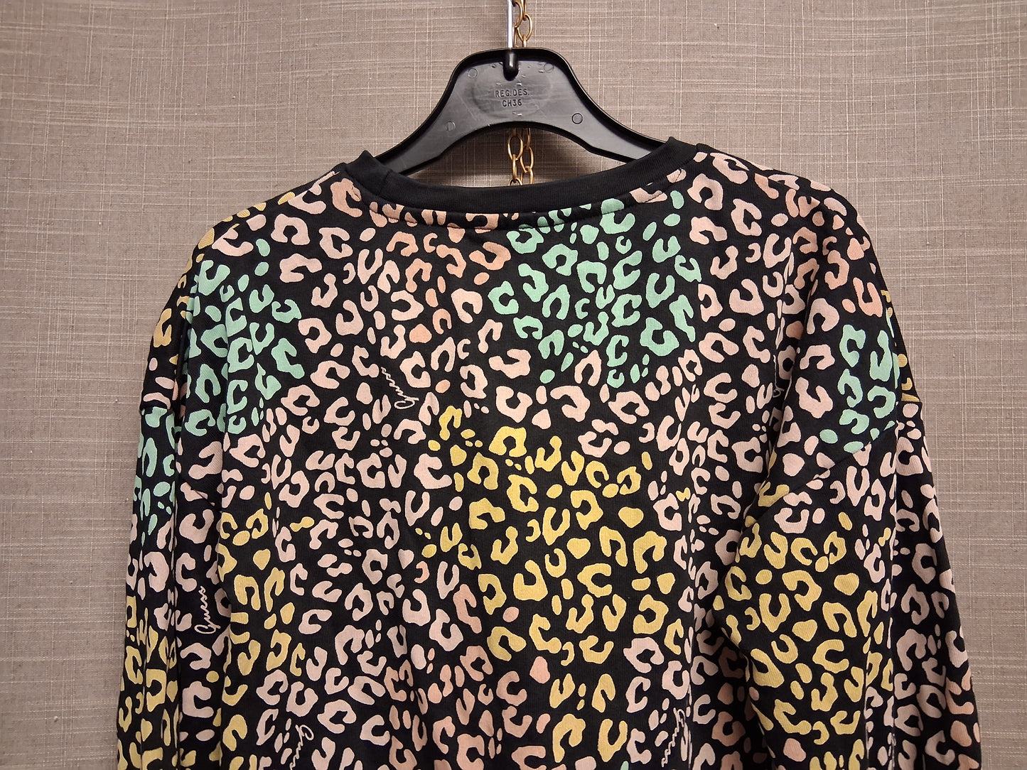 Guess Girls Leopard Multicolour Sweater Age 12 Years