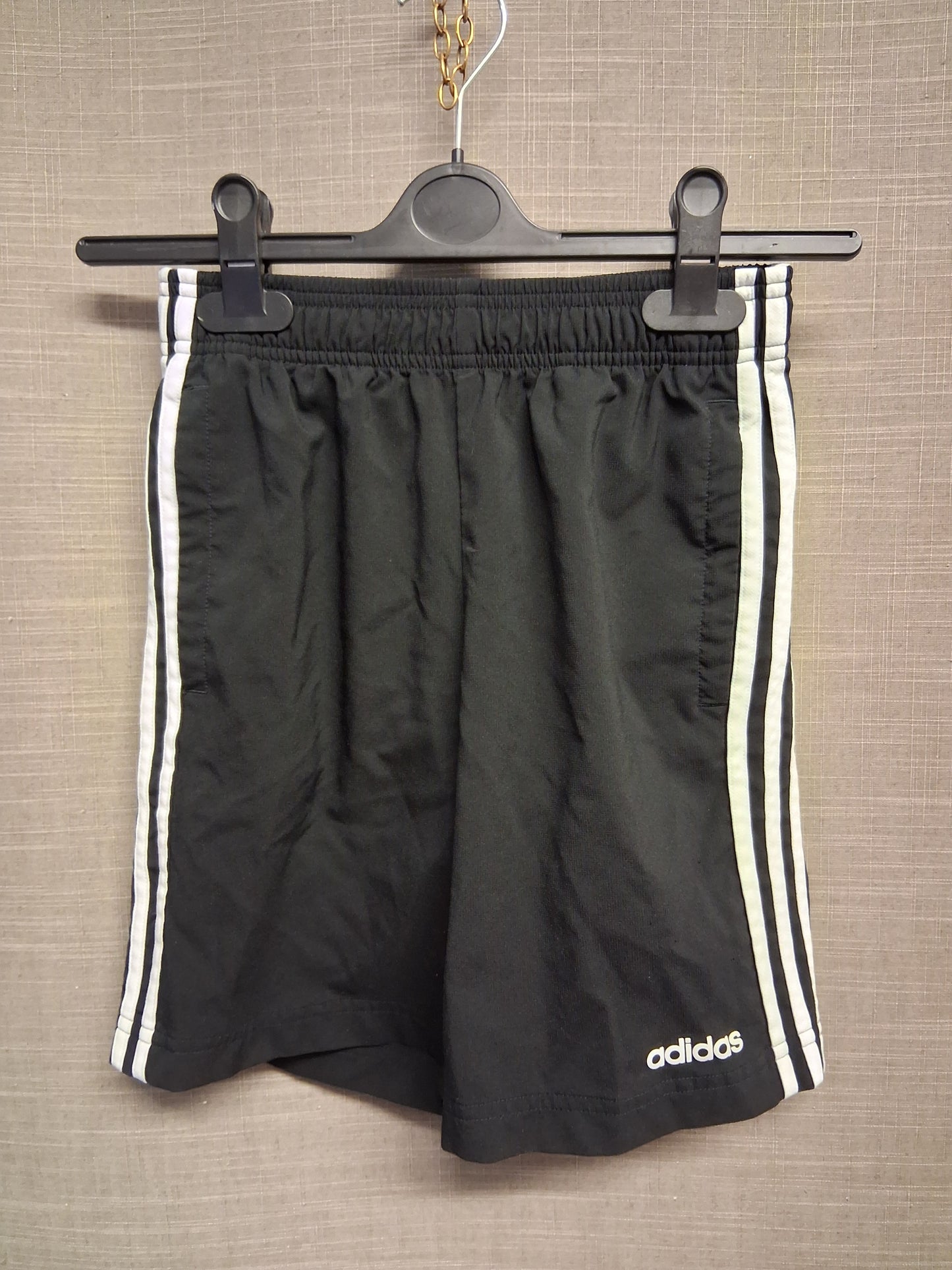 Adidas Boys Black Shorts Age 11-12 Years