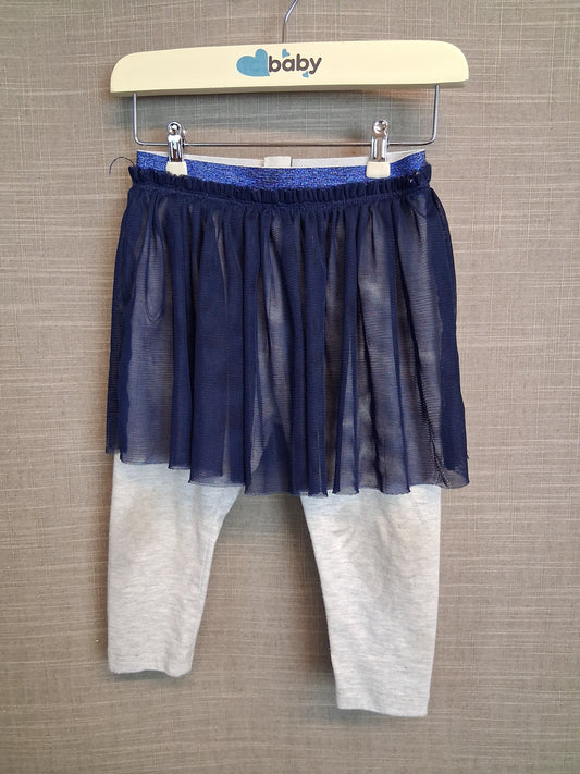 TU Girls 2 Piece Leggings with Tutu Skirt Age 12-18 Months