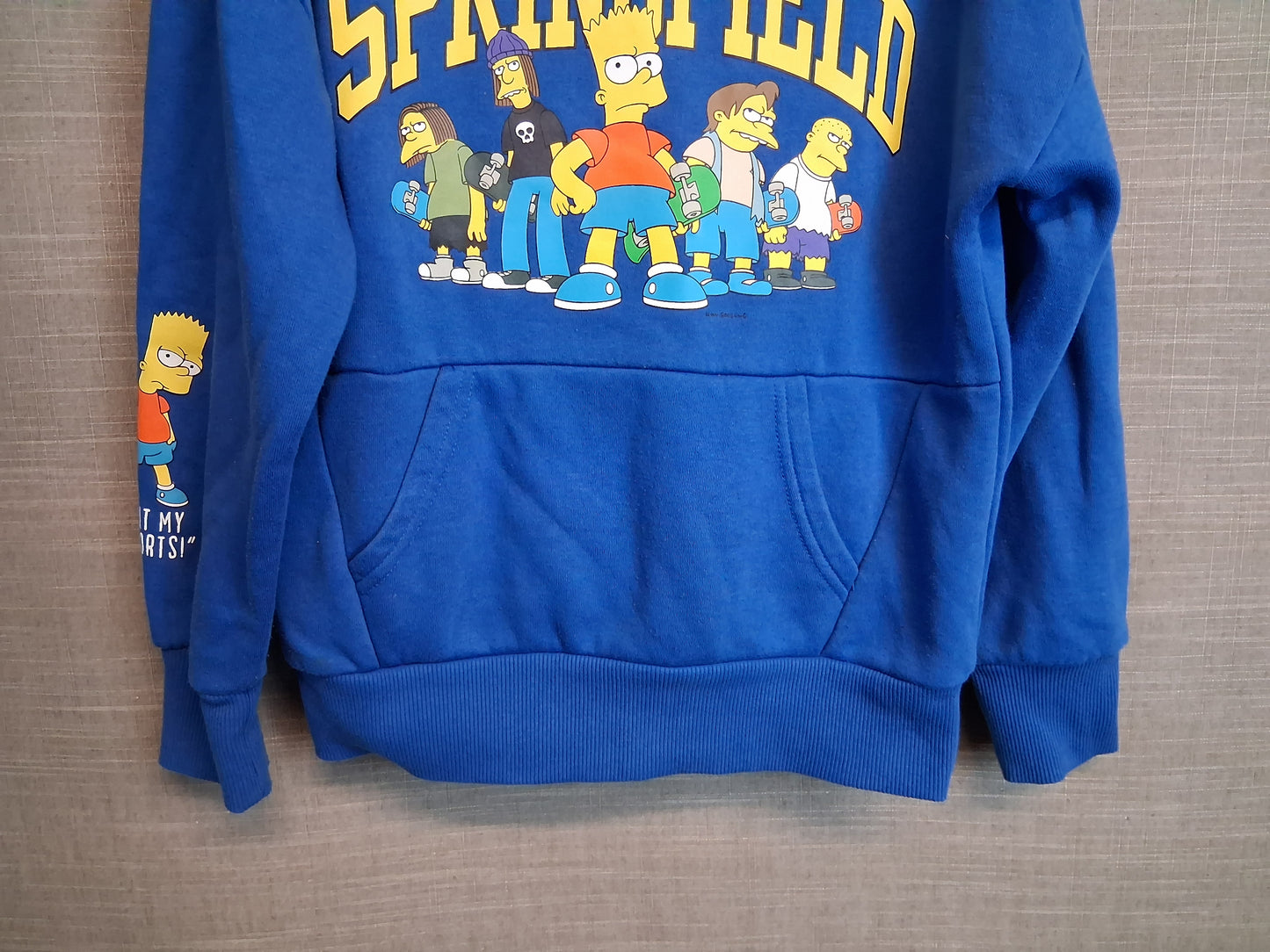 The Simpsons Primark Blue Hoodie Age 8-9 Years