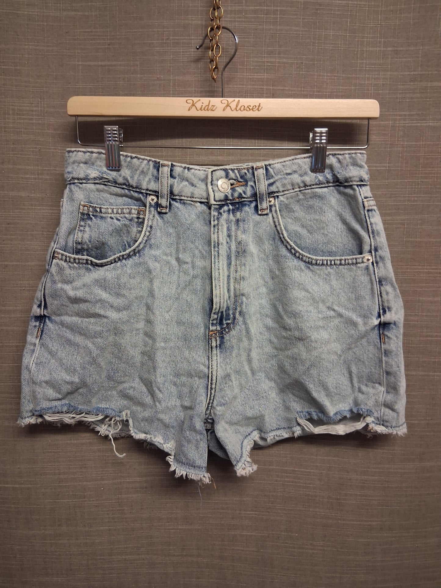 New Look Girls Blue Denim Shorts High Rise Age 14 Years