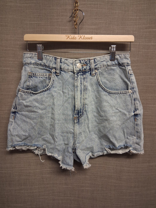 New Look Girls Blue Denim Shorts High Rise Age 14 Years