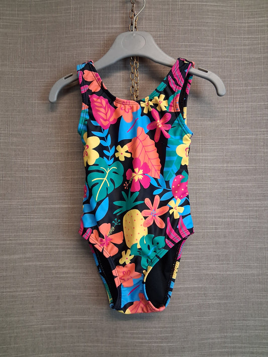 Peacocks Girls Swimsuit One Piece Multicolour Floral Age 12-18 Months