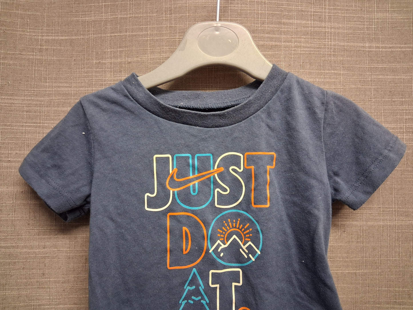 Nike Boys Blue Just Do It Slogan Short Sleeve T-Shirt Age 12 Months