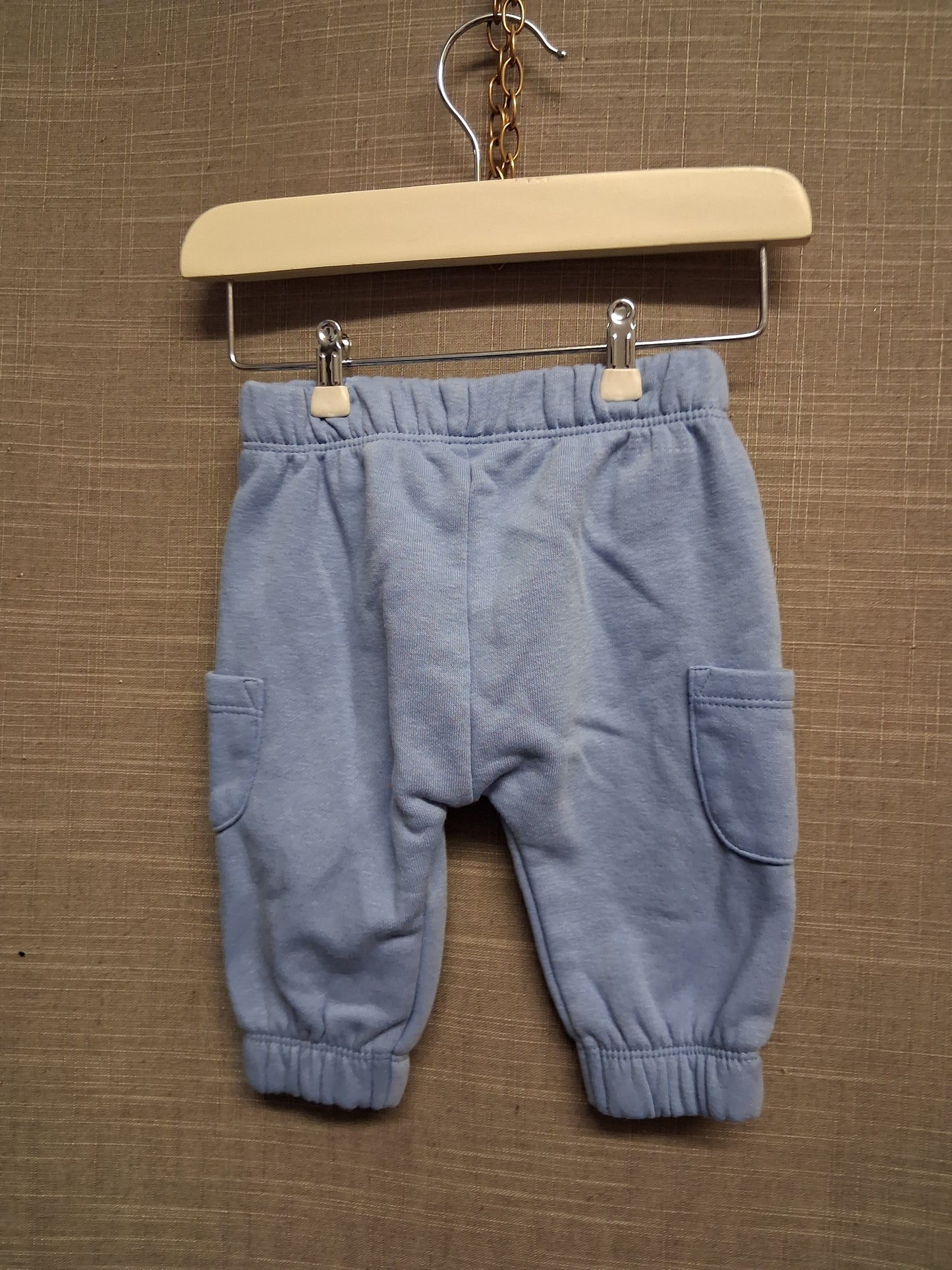 Matalan Boys Cargo Joggers Blue Jersey Age 0-3 Months