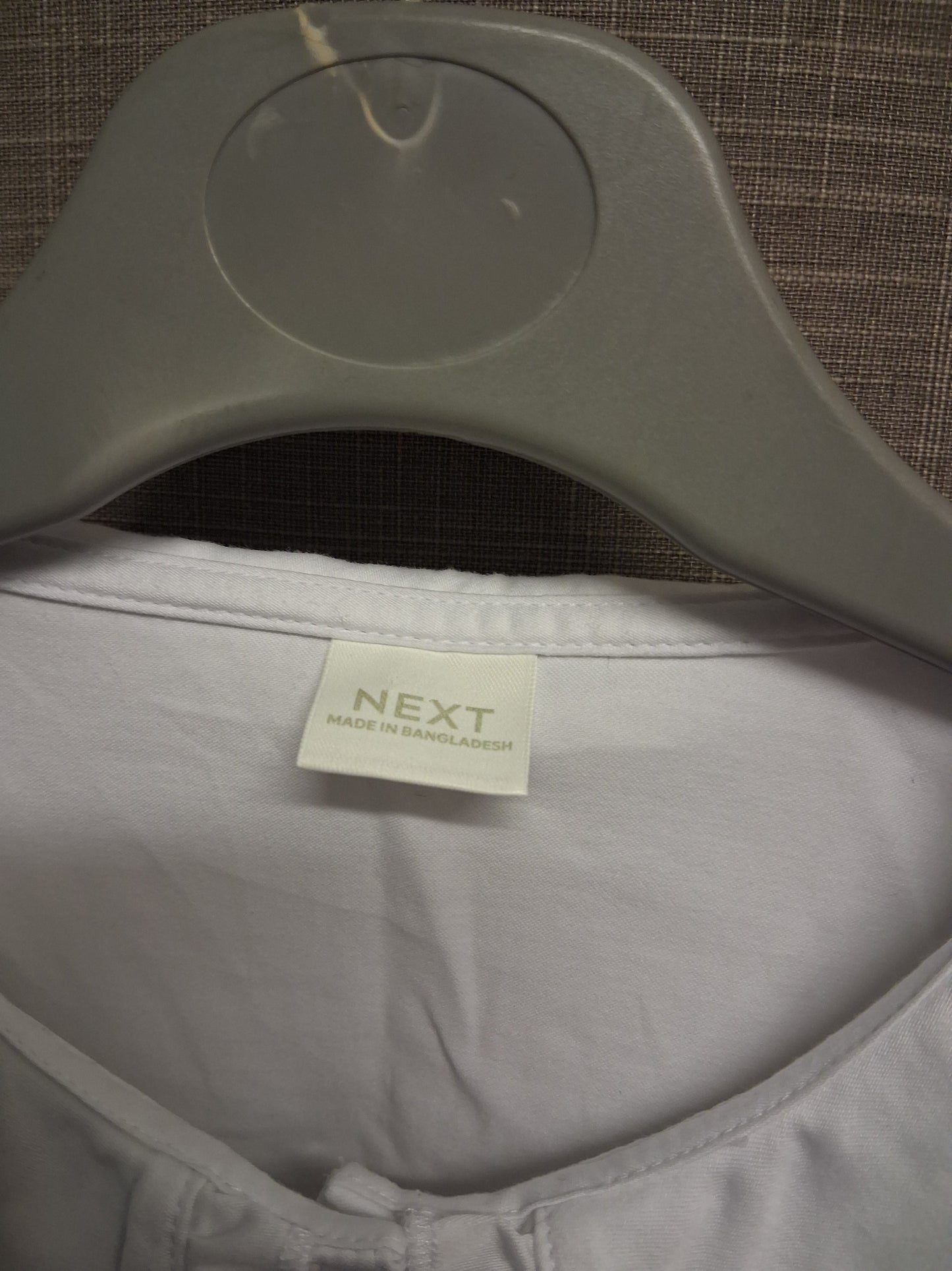 Next Girls White Short Sleeve Peter Pan Collar Blouse Age 10 Years
