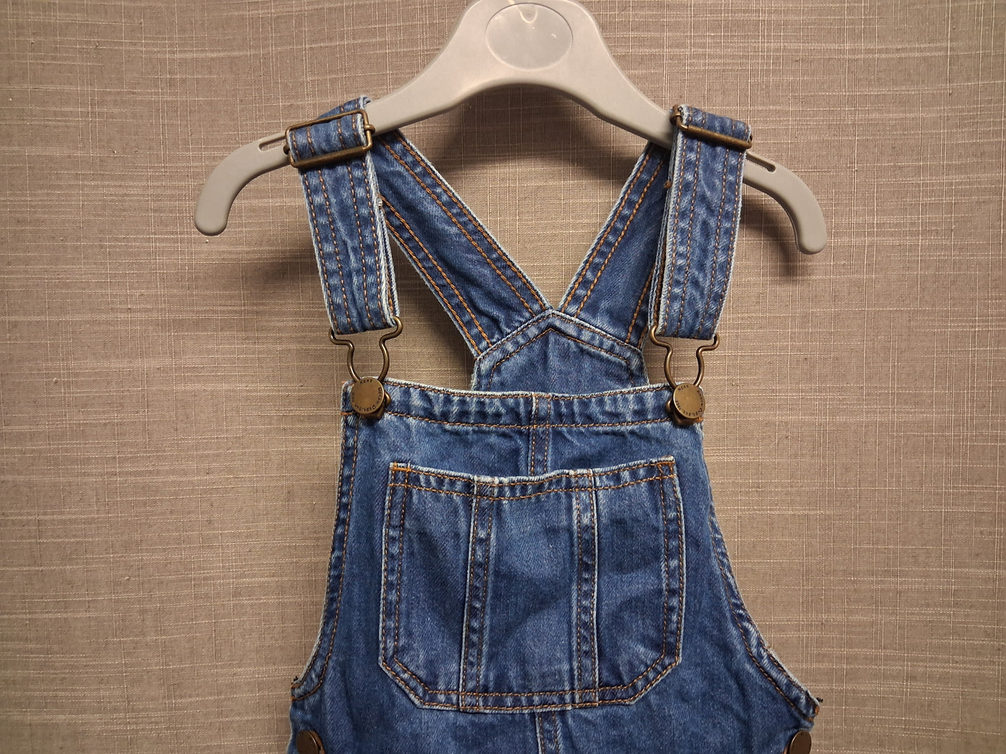 Next Girls Blue Denim Pinafore Dress Age 8 Years