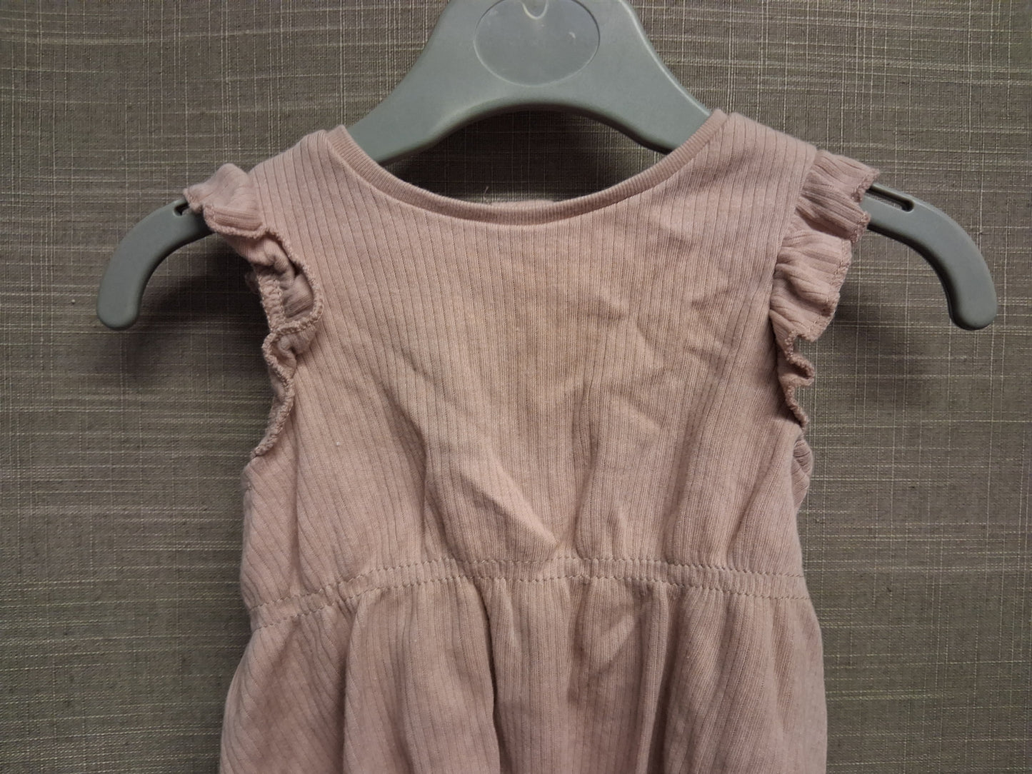 Next Girls Dusky Pink One Piece Romper Age 0-3 Months