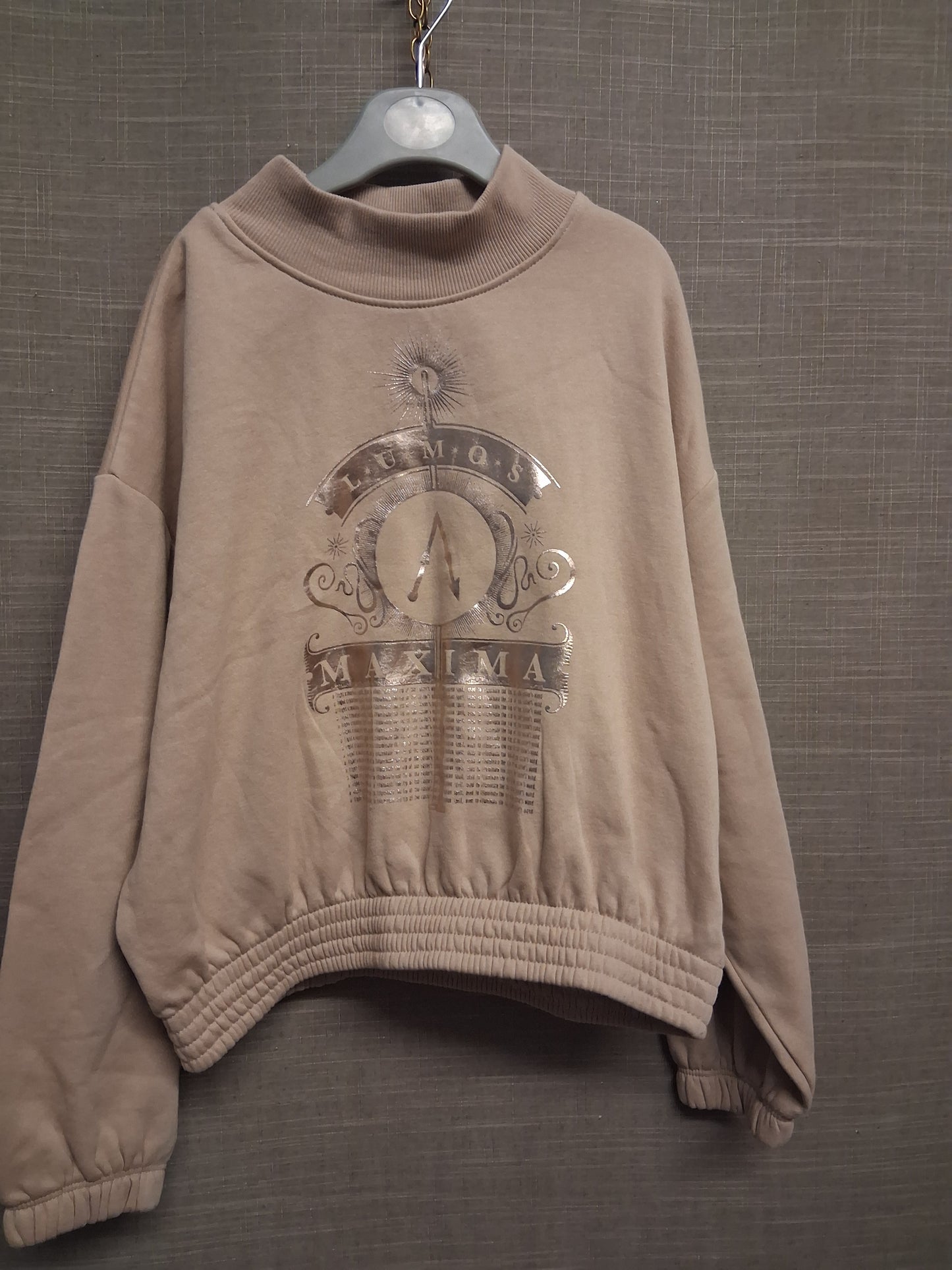 H&M Harry Potter Theme Sweater Beige Age 8-10 Years New Without Tags