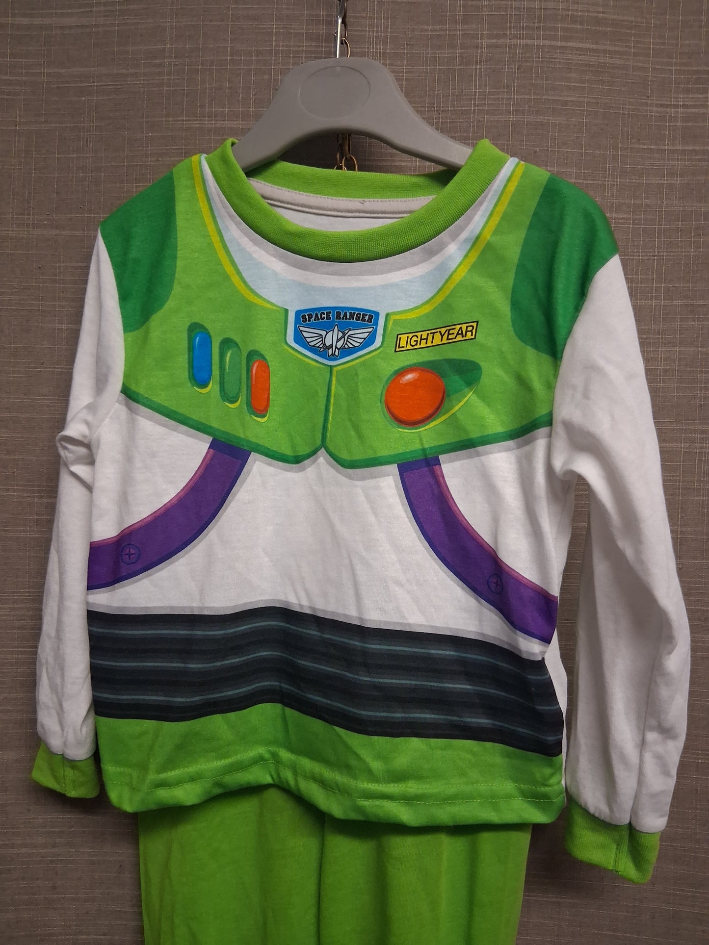 Character World Buzz Lightyear Pyjamas PJs 2 Piece Set Age 2-3 Years