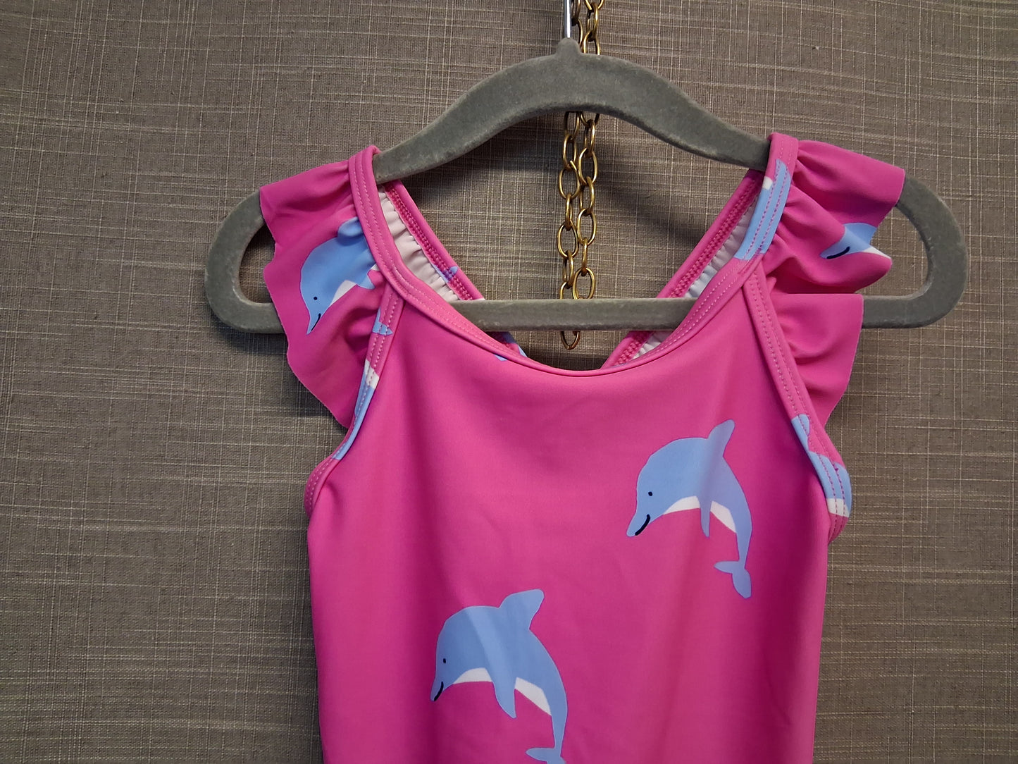 Marks and Spencer Pink Dolphin Swimsuit One Piece Age 2-3 Years