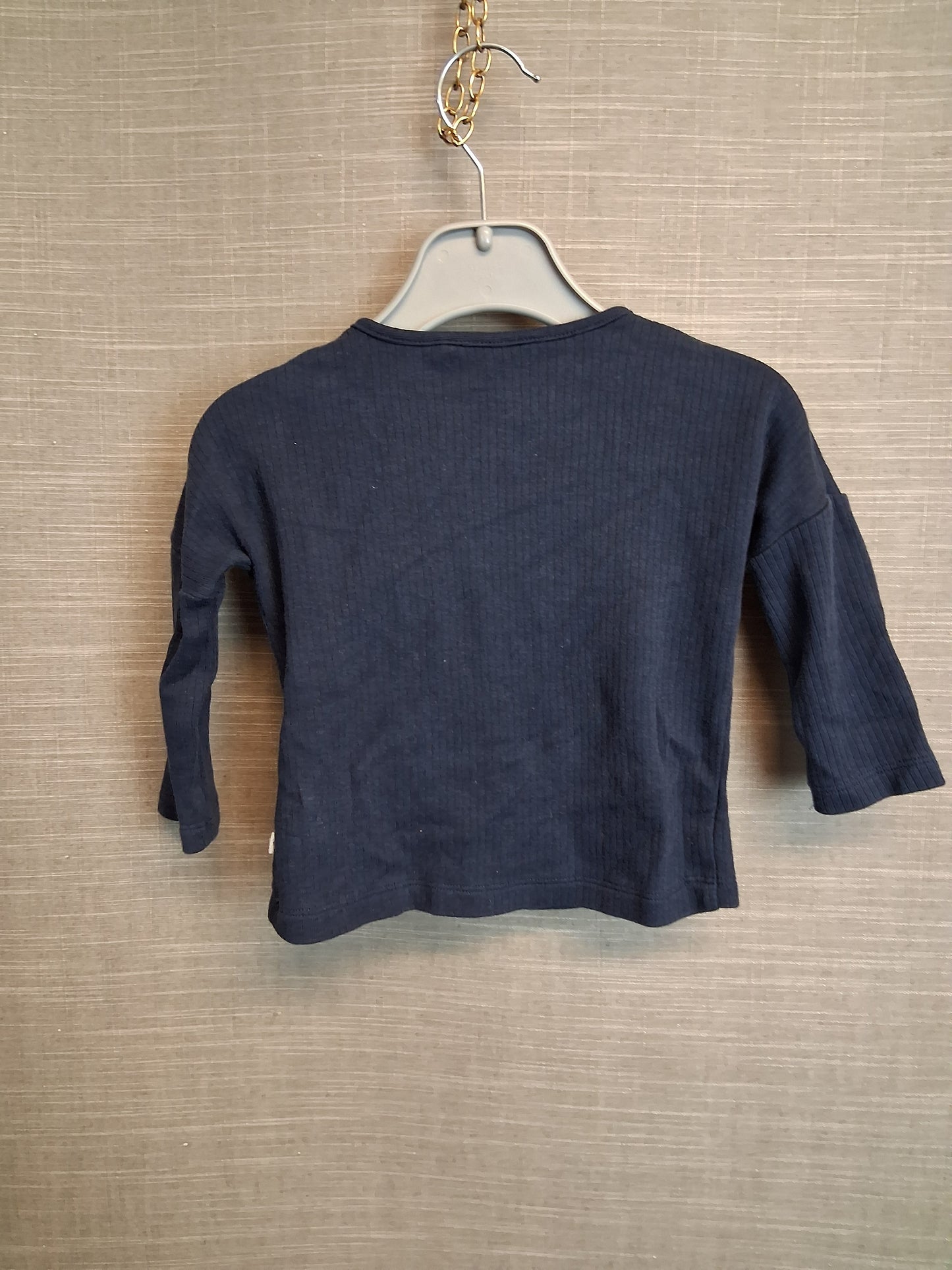 Next Boys Blue Long Sleeve T-Shirt Age 6-9 Months Star Print