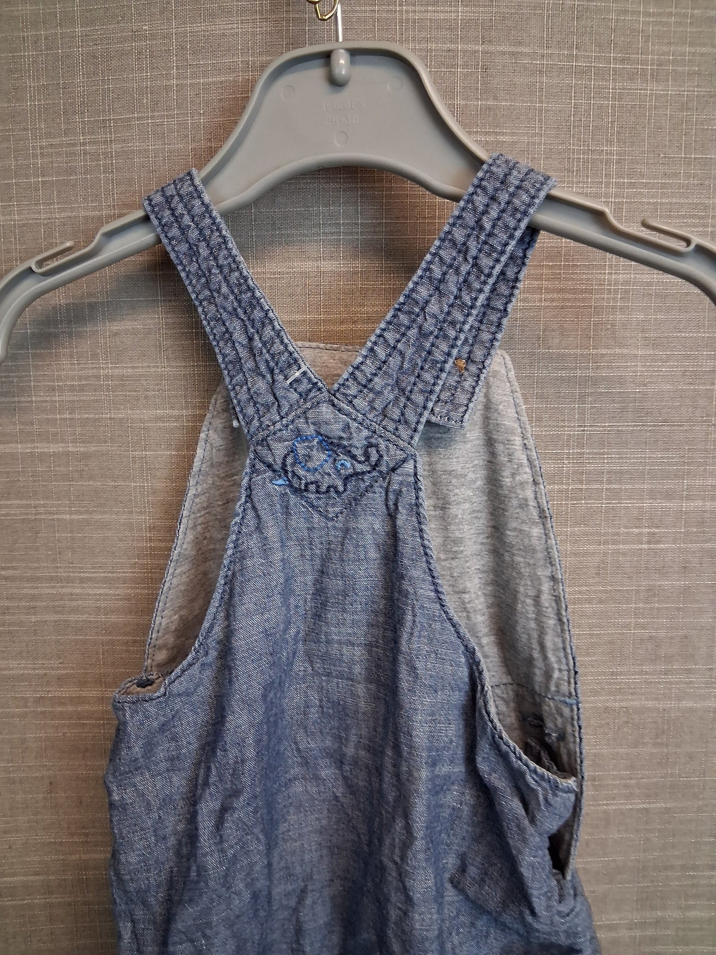 Nutmeg Boys Denim Dungarees Blue Age 3-6 Months