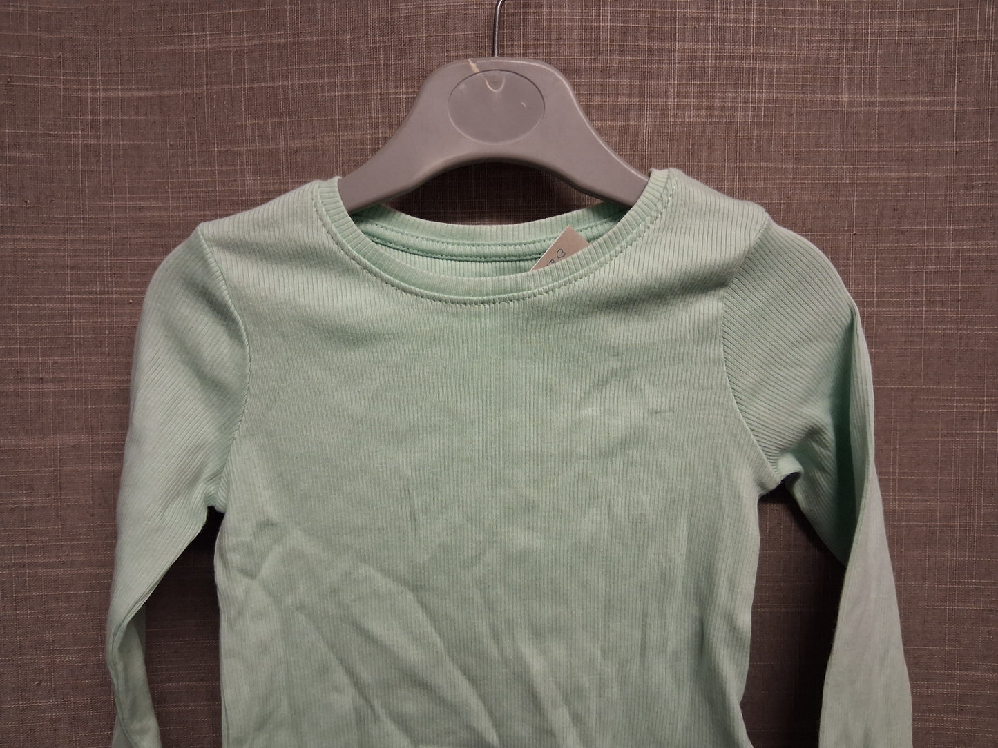 Primark Green Ribbed Long Sleeve T-Shirt Age 12-18 Months New