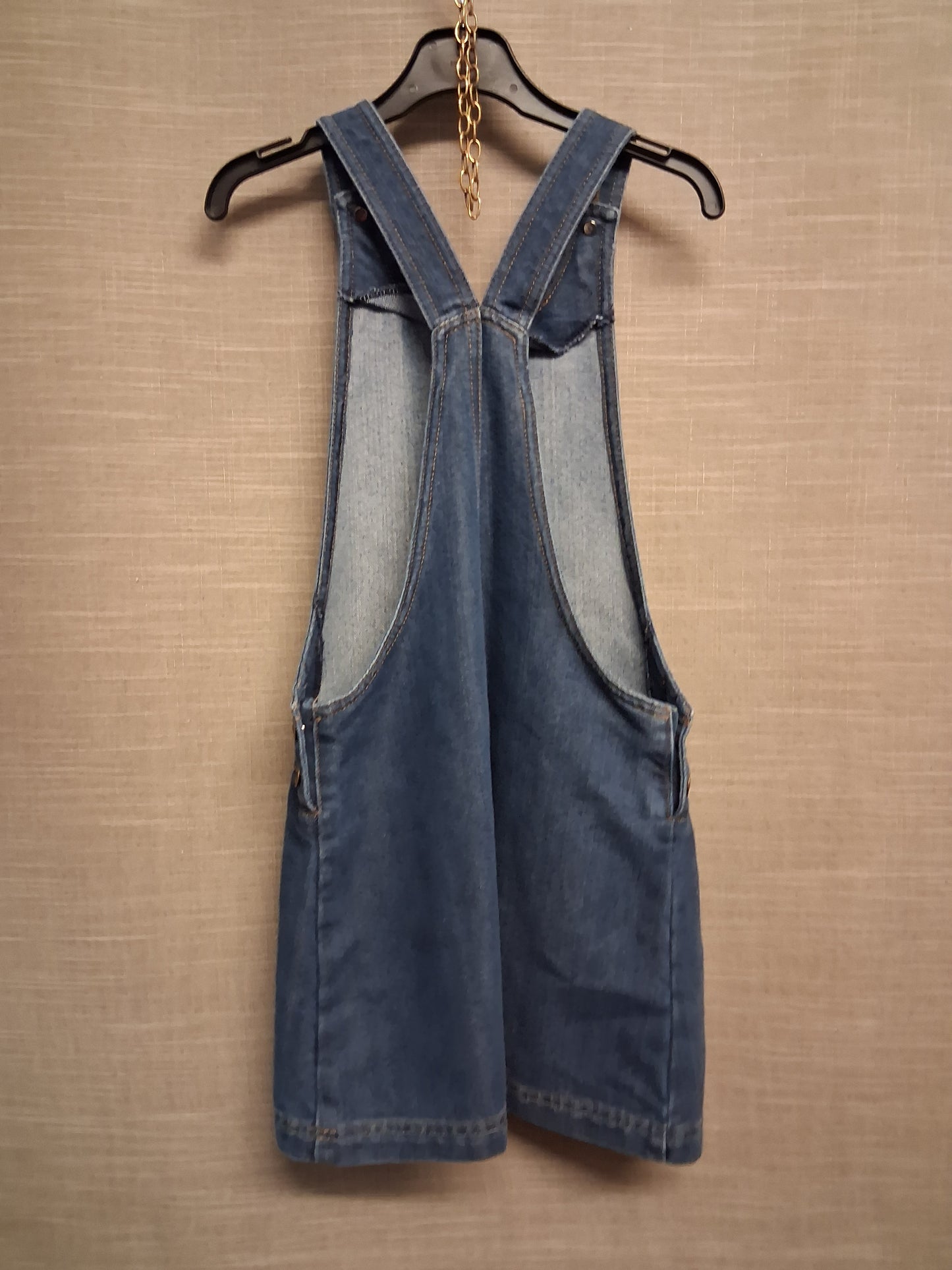 George Girls Blue Darkwash Denim Pinafore Dress Age 9-10 Years