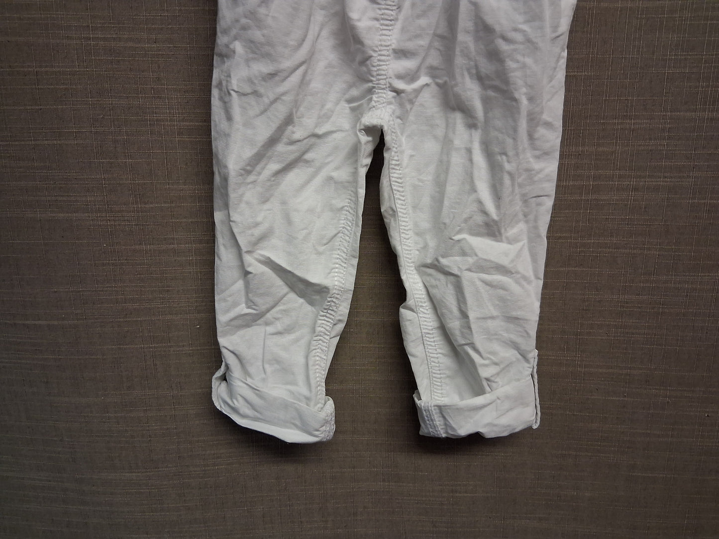 George Girls White Paperbag Trousers Elastic Waist Age 2-3 Years