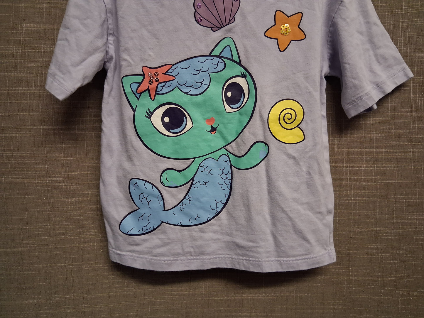 F&F Gabby's Dollhouse Purple Short Sleeve T-Shirt Age 3-4 Years