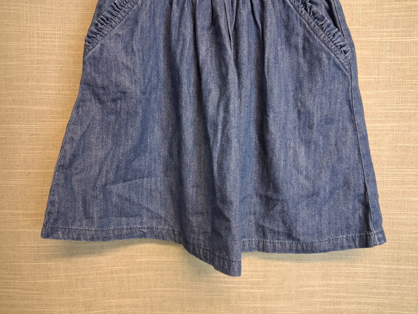 Next Girls Blue Denim Skirt Age 7-8 Years New