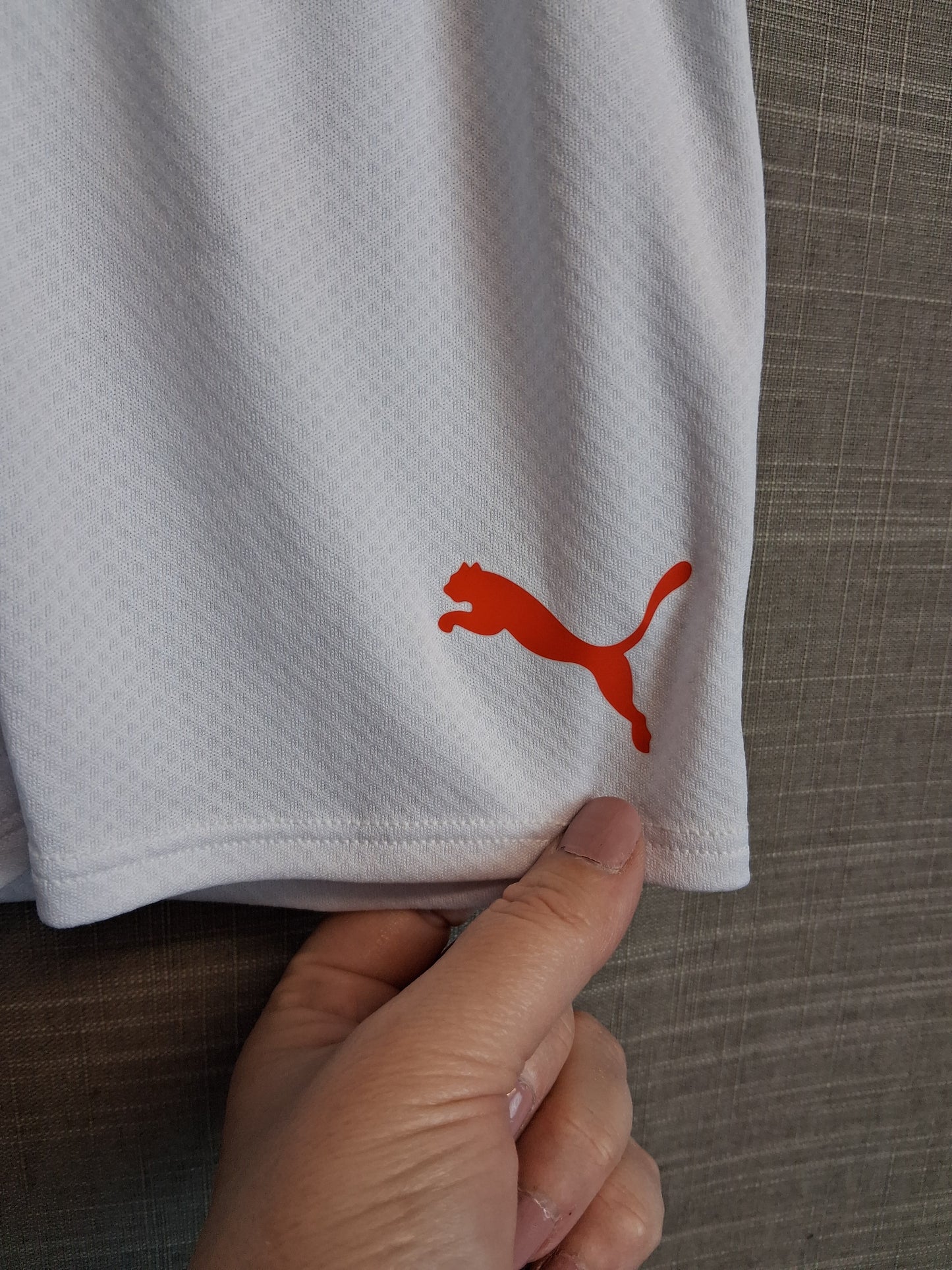 Puma Boys White Sports Shorts Age 12-18 Months