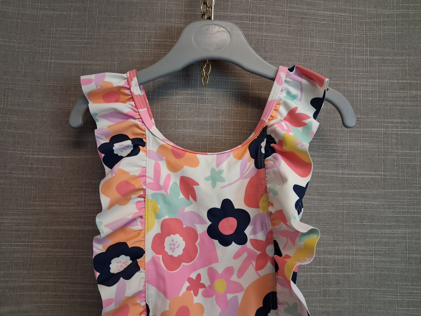 F&F Girls One Piece Swimsuit Age 4-5 Years Floral Multicolour