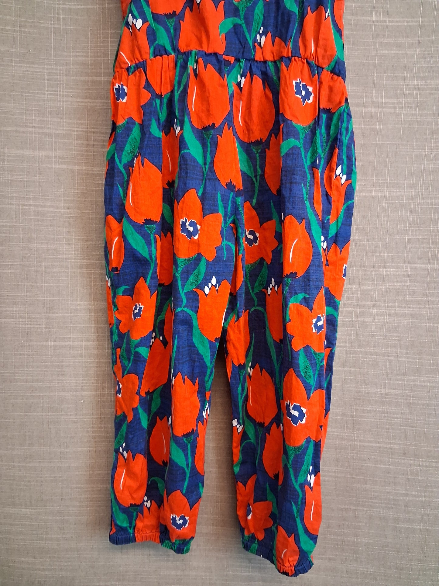 Next Girls Poppy Print Dungarees Romper Age 2-3 Years Lightweight