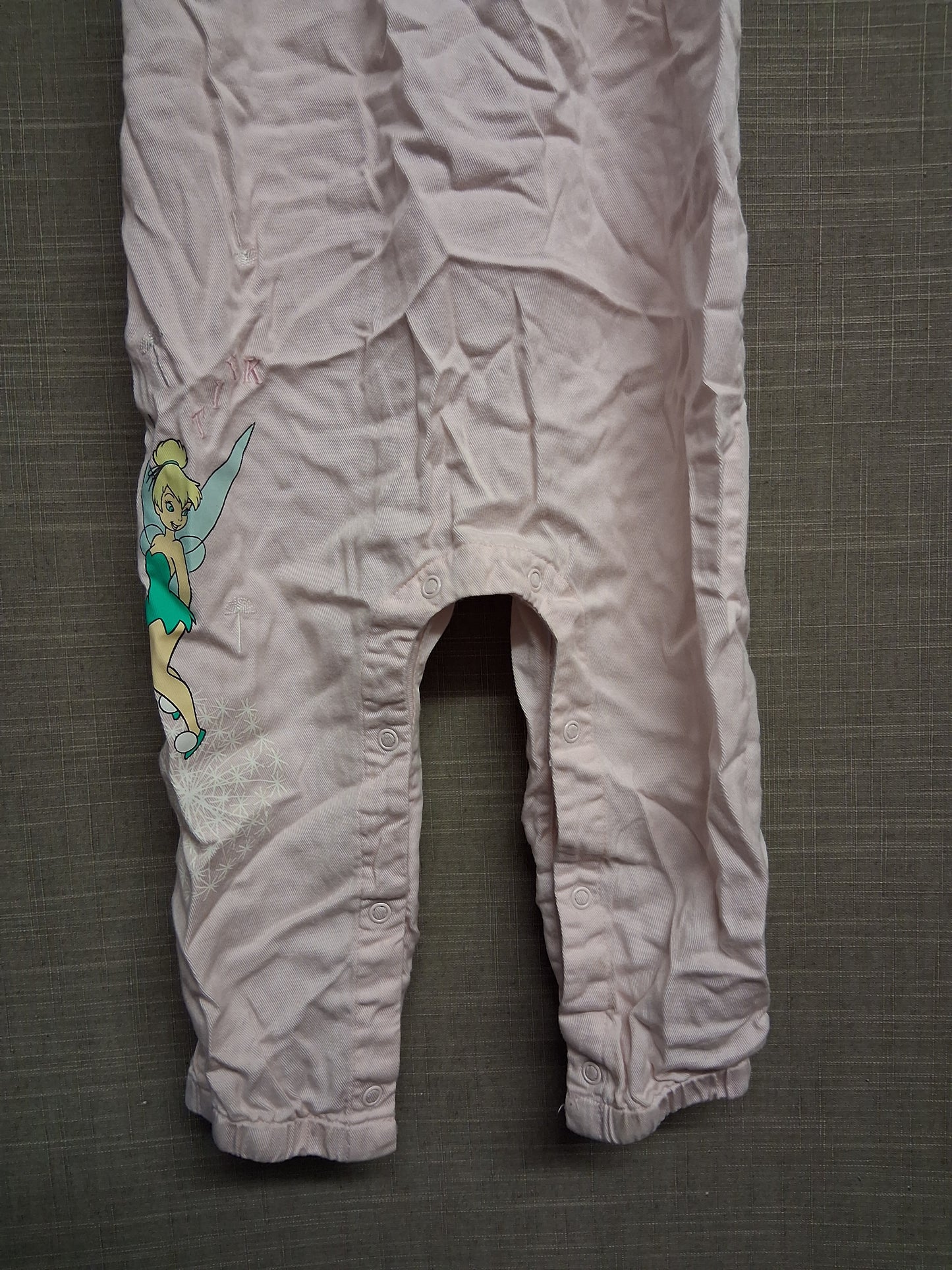 Disney Primark Tinkerbell  Dungarees Pink Age 2-3 Years